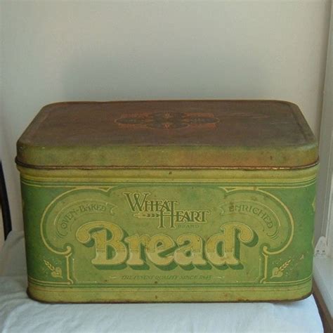 antique metal bread box|old metal boxes for sale.